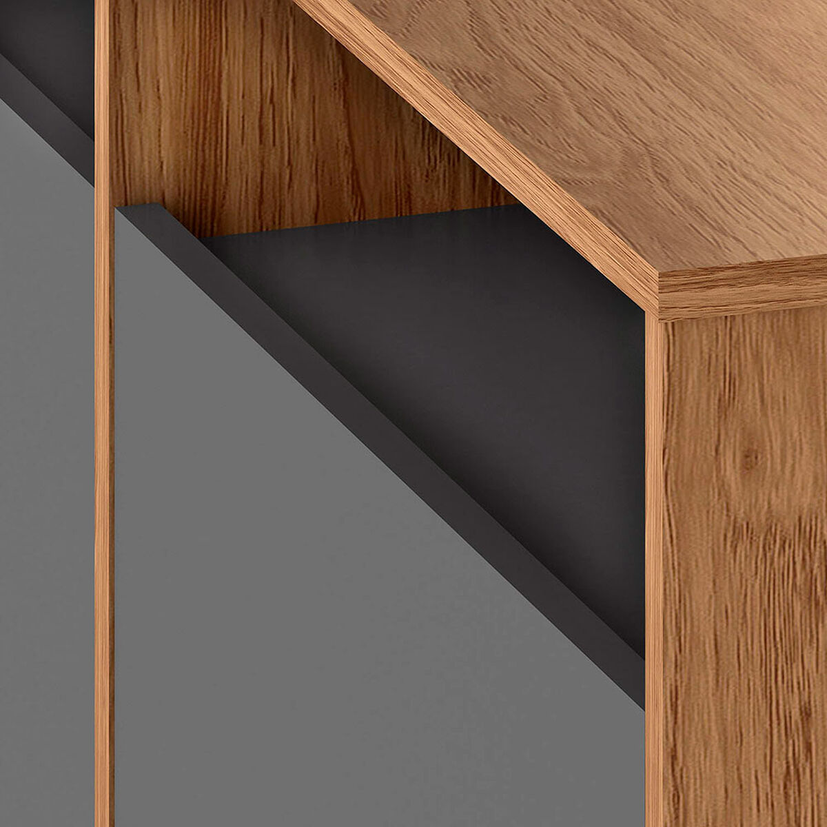Rack TV Vekkahome Atlas Hasta 70" Caf&eacute;