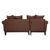 Seccional Izquierdo Living Factory Oklahoma 4 Cuerpos Caf&eacute;