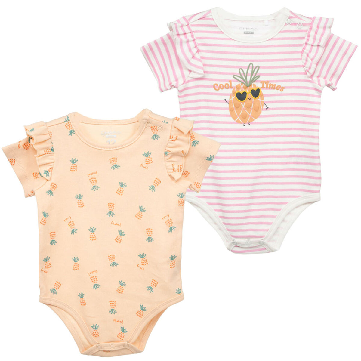 Pack 2 Body Manga Corta Beba Chess Baby