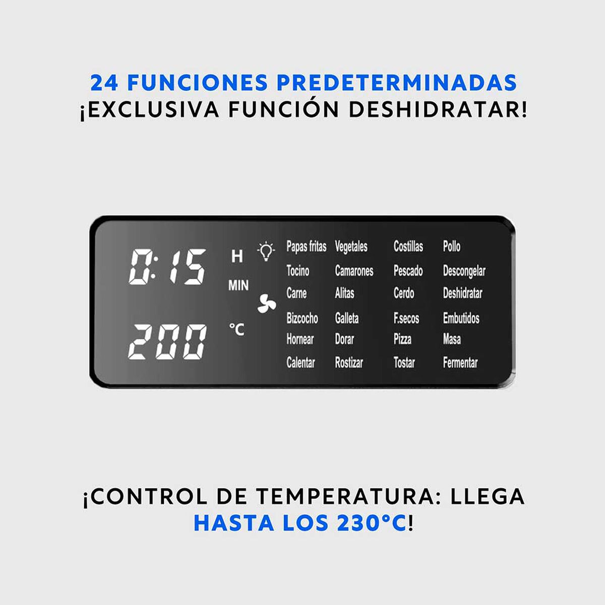 Horno Freidora de Aire Easyways Air Fryer Gourmet Pro 20 lts.