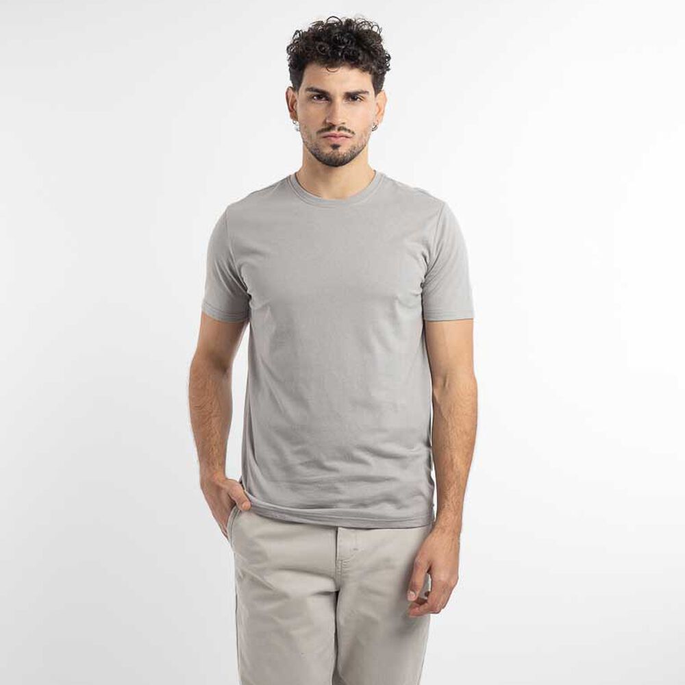 Polera Lisa Manga Corta Hombre Zibel