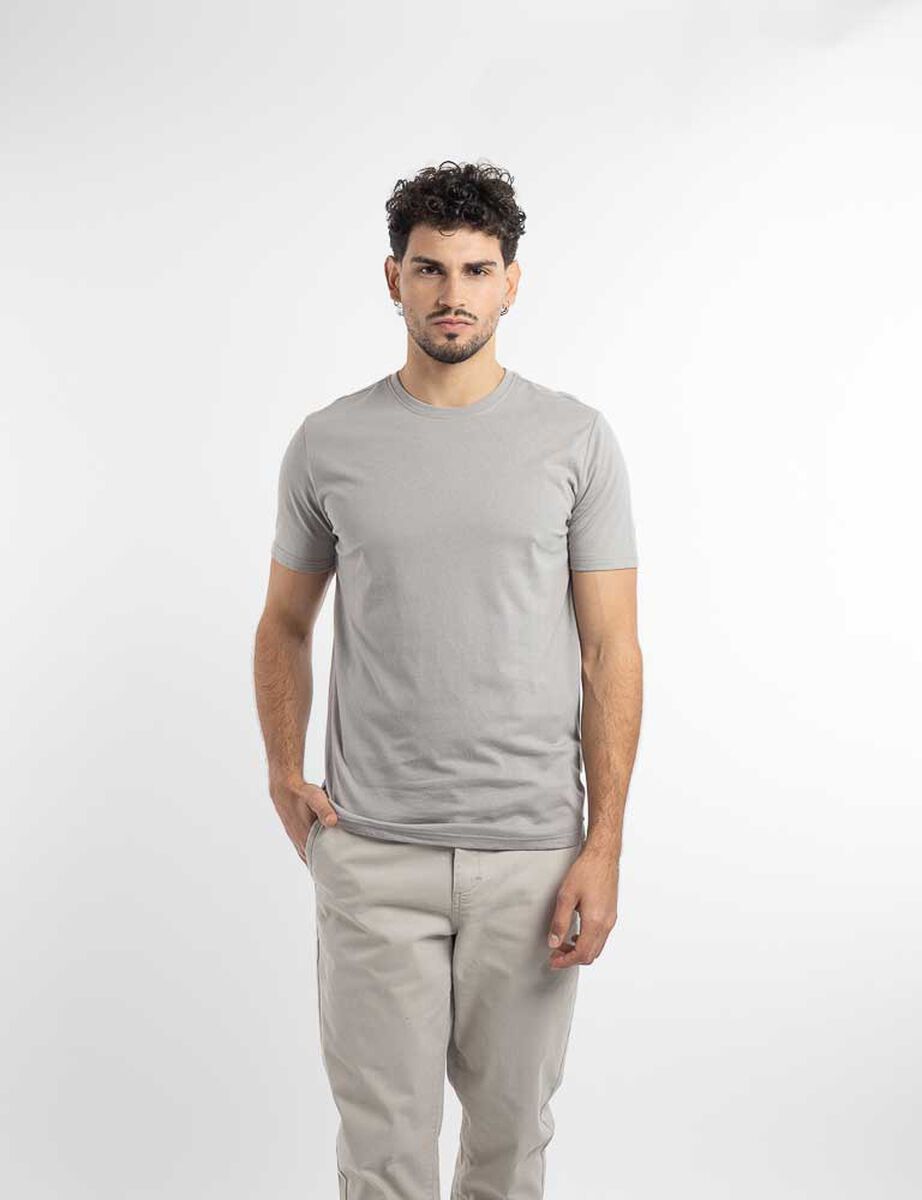 Polera Lisa Manga Corta Hombre Zibel