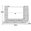 Panel TV Vekkahome Pordedone Hasta 55" Café