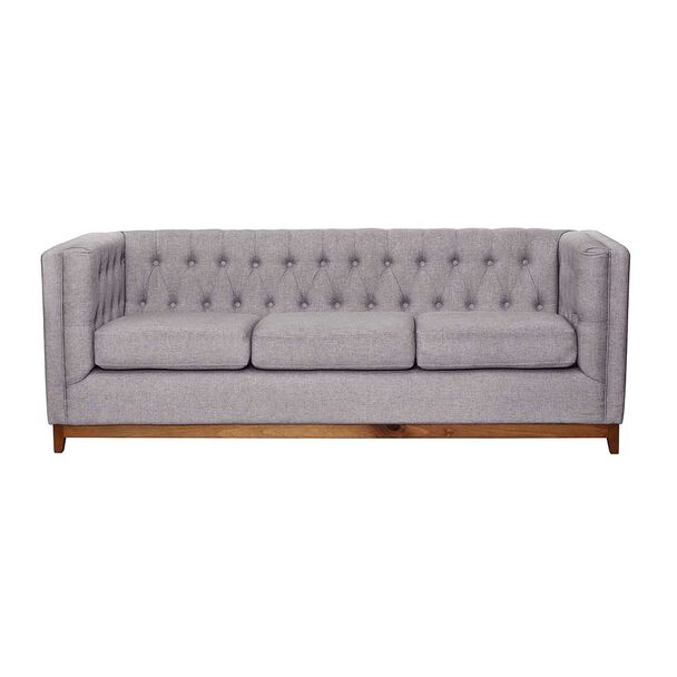 Sofá Latam Home Roma 3 Cuerpos Gris Claro