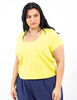 Polera Lisa Manga Corta Cuello Cuadrado Mujer Extralindas