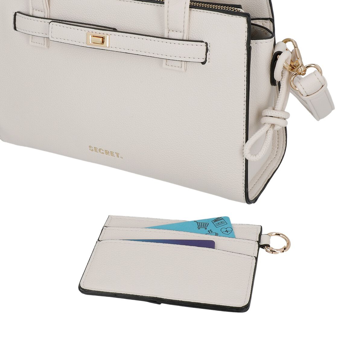 Cartera Bandolera Secret Serbia SC7 Mediana Beige