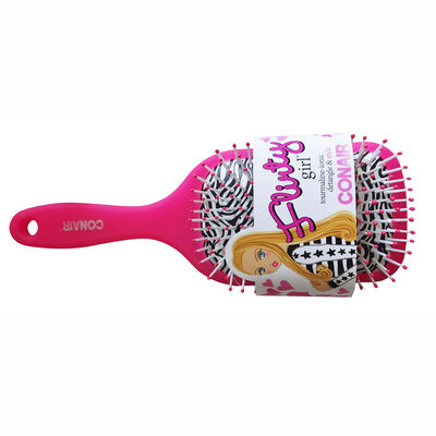 Cepillo Cuadrado Acolchado Flirty Girl Rosado
