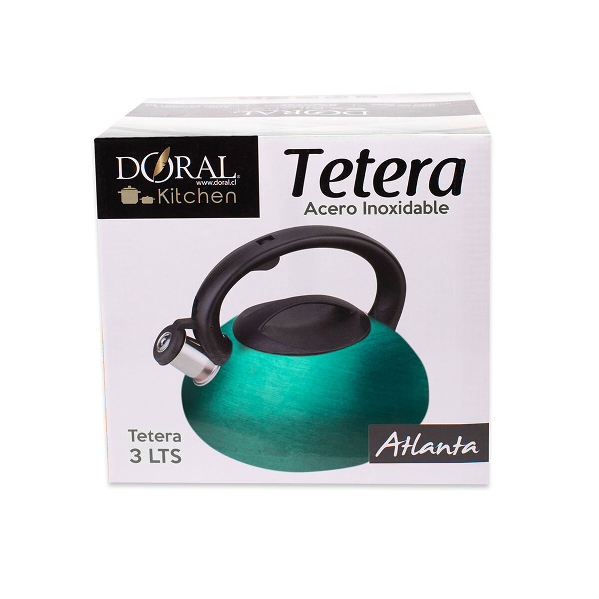 Tetera Doral Atlanta 3 lts. Turquesa