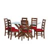 Juego de Comedor Latam Home Merida 6 Sillas Rojo