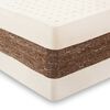 Cama Europea CIC Base Dividida King Cocopedic + Respaldo Milan Mostaza