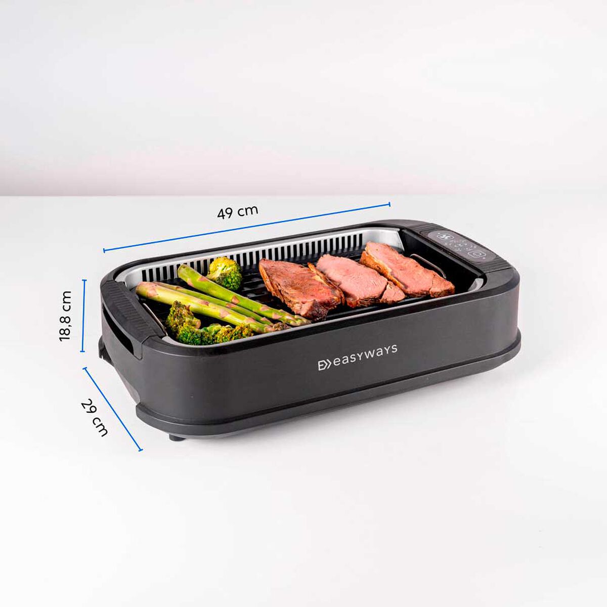 Parrilla Eléctrica Easyways Smokeles 1500W