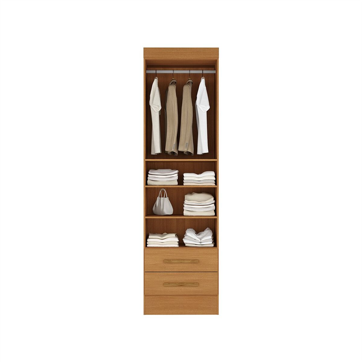 Closet Altavision Genius 2 Puertas 2 Cajones Caf&eacute; Claro