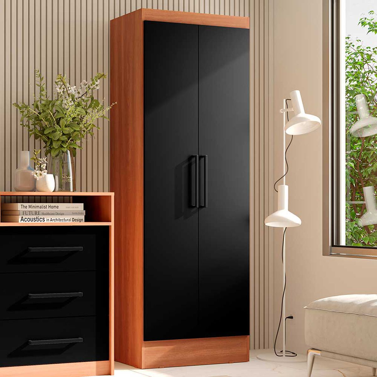 Clóset Roca Ámbar 2 Puertas Negro