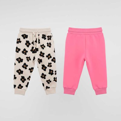 Pantalón Buzo Beba Chess Baby Crudo, Lila, Rosa