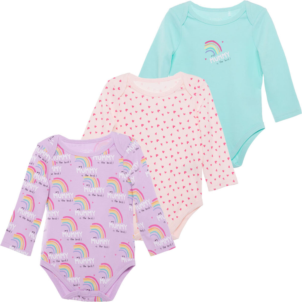 Pack 3 Bodys de Algodón  Beba Chess Baby