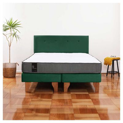 Imagen 1 del producto Cama Europea Latam Home Base Dividida 2 Plazas Zen Best Verde + Respaldo