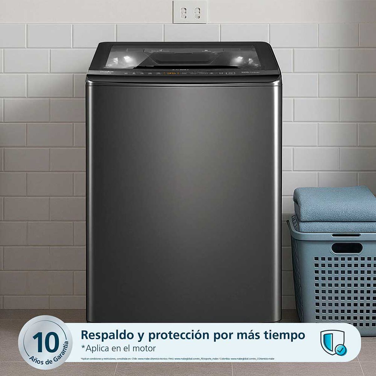 Lavadora Mabe LMA2120WDGCL0 12 Kg Diamond gray