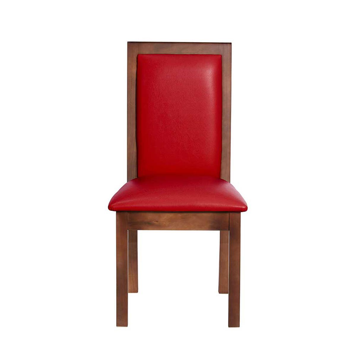 Juego de Comedor Latam Home Sevilla Girona 2 Sillas + 2 Bancas PU Rojo