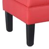 Banqueta Bodevir Wood Capitone 2 Cuerpos Rojo