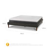 Cama Europea CIC 2 Plazas Ortopedic Advance + Almohadas Viscoelásticas