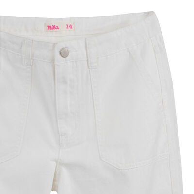 Imagen 2 del producto Pantalón Cargo Niña Mila Blanco, Grafito, Negro