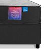 Cama Americana Flex Base Dividida 2 Plazas Therapedic Plus  + Respaldo Royal