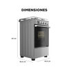 Cocina a Gas Midea MCG-4QSG20NS 4 Quemadores