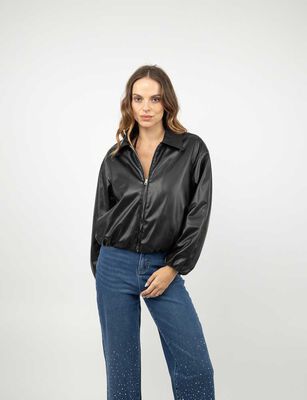 Imagen 1 del producto Chaqueta Ecocuero Mujer Soviet Negro