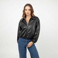 Chaqueta Ecocuero Mujer Soviet Negro