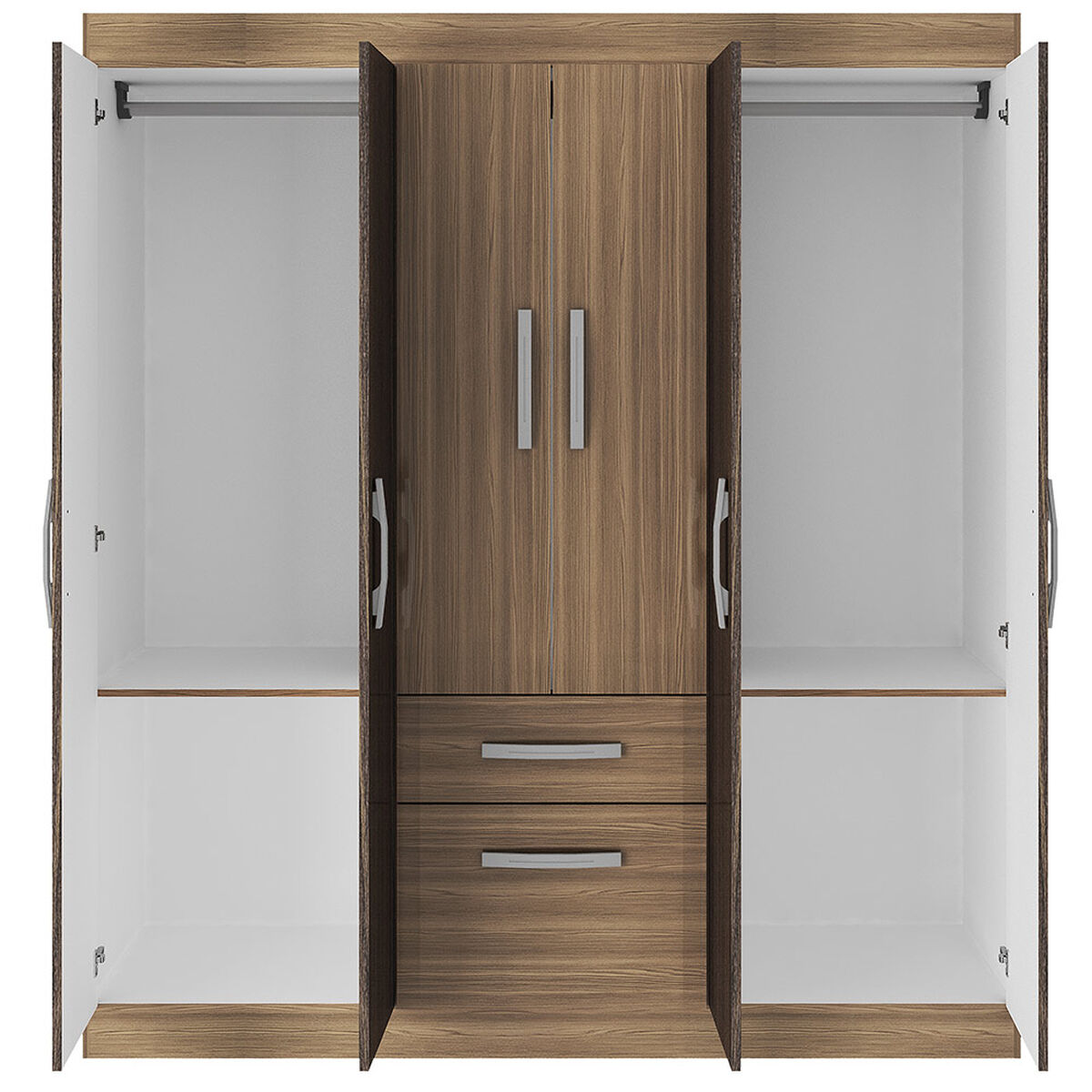 Cl&oacute;set Exit Bicolor con Zapatera 6 Puertas 1 Caj&oacute;n