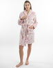 Bata Coral Fleece Lunas Mujer Icono