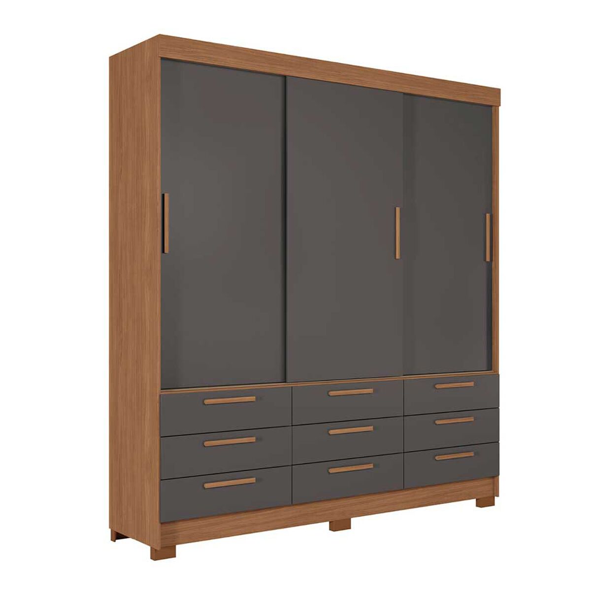 Clóset Onessta Morretes 3 Puertas 9 Cajones Grafito