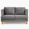 Juego de Living Barra Design Larisa Sofá 2 Cuerpos + Dos Sillones 1 Cuerpo Gris