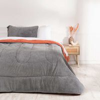 Plumón Mashini 1,5 Plazas Liso Gris