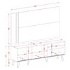 Rack TV Cronos Altavision Hasta 60" Café Gris Perla