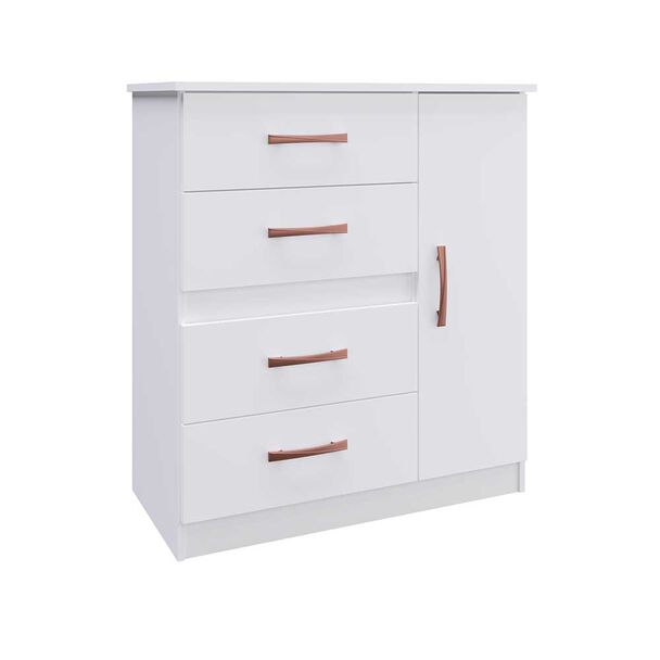 Cómoda Di Poretti Design Caribe 1 Puerta Blanco