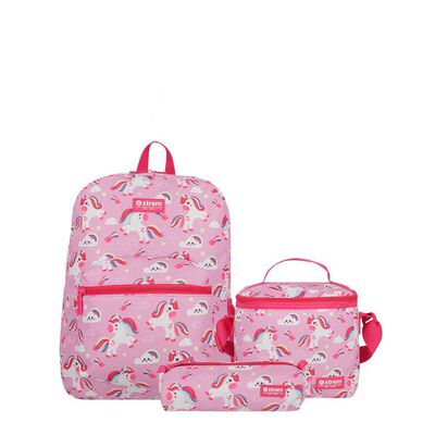 Triple Pack 5XT Mochila Ni&ntilde;a Xtrem Unicornio P&uacute;rpura