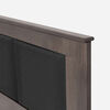 Cama Europea Rosen King Art 4 + Respaldo Rachel Gris