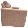 Juego de Living Kea Nize Sofá 3 Cuerpos + Dos Pouf Tela Beige