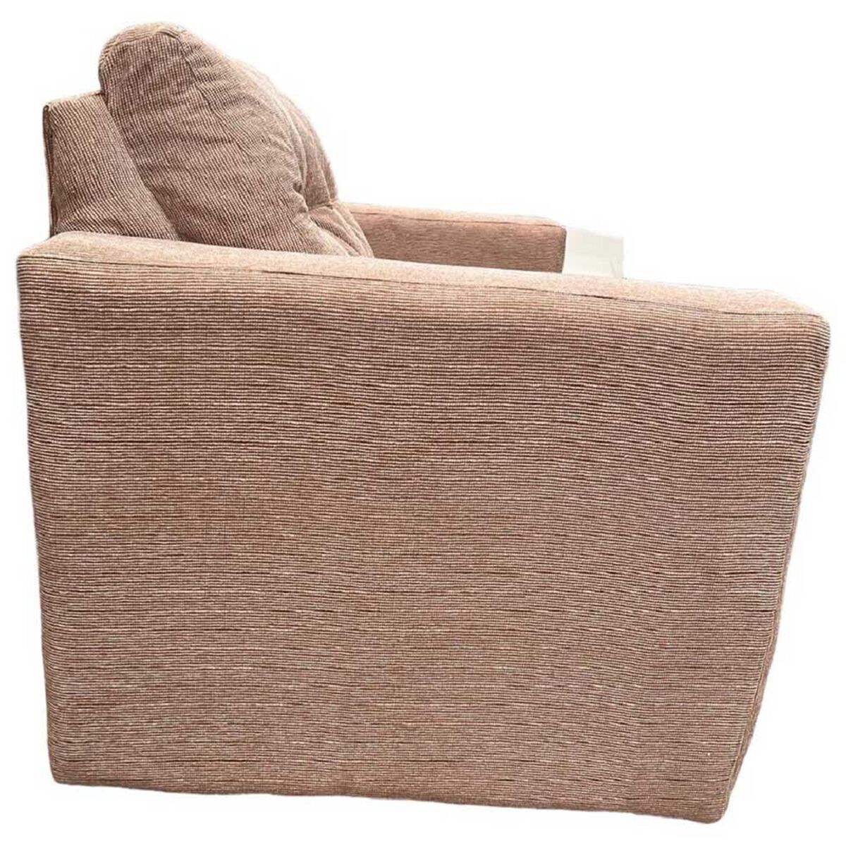 Juego de Living Kea Nize Sofá 3 Cuerpos + Dos Pouf Tela Beige