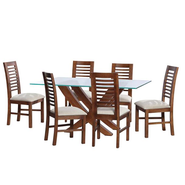 Juego de Comedor Latam Home Alicante 6 Sillas Blanco