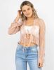 Blusa Transparente Manga Larga Mujer Icono