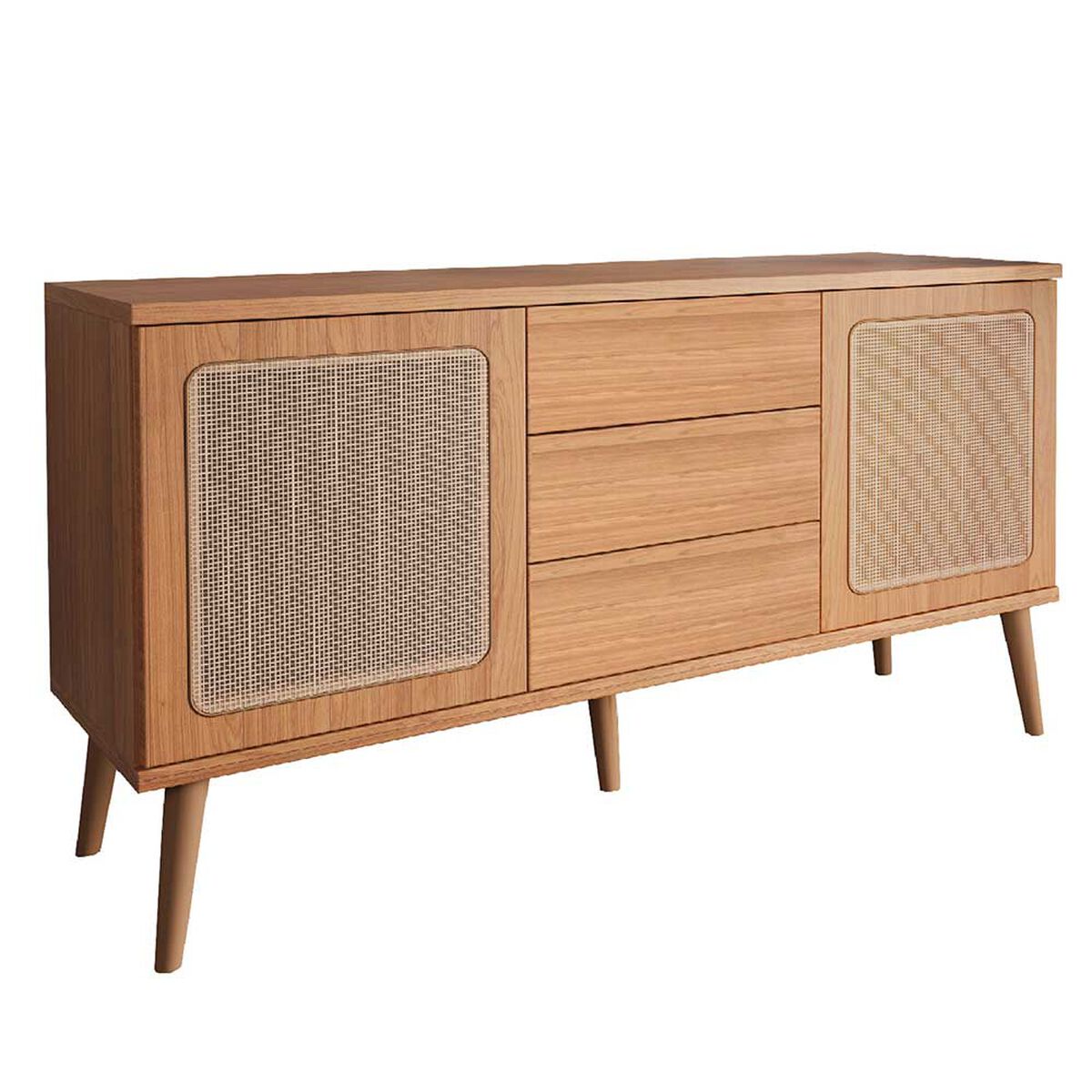 Buffet Roca Alturas 2 Puertas 3 Cajones Canela