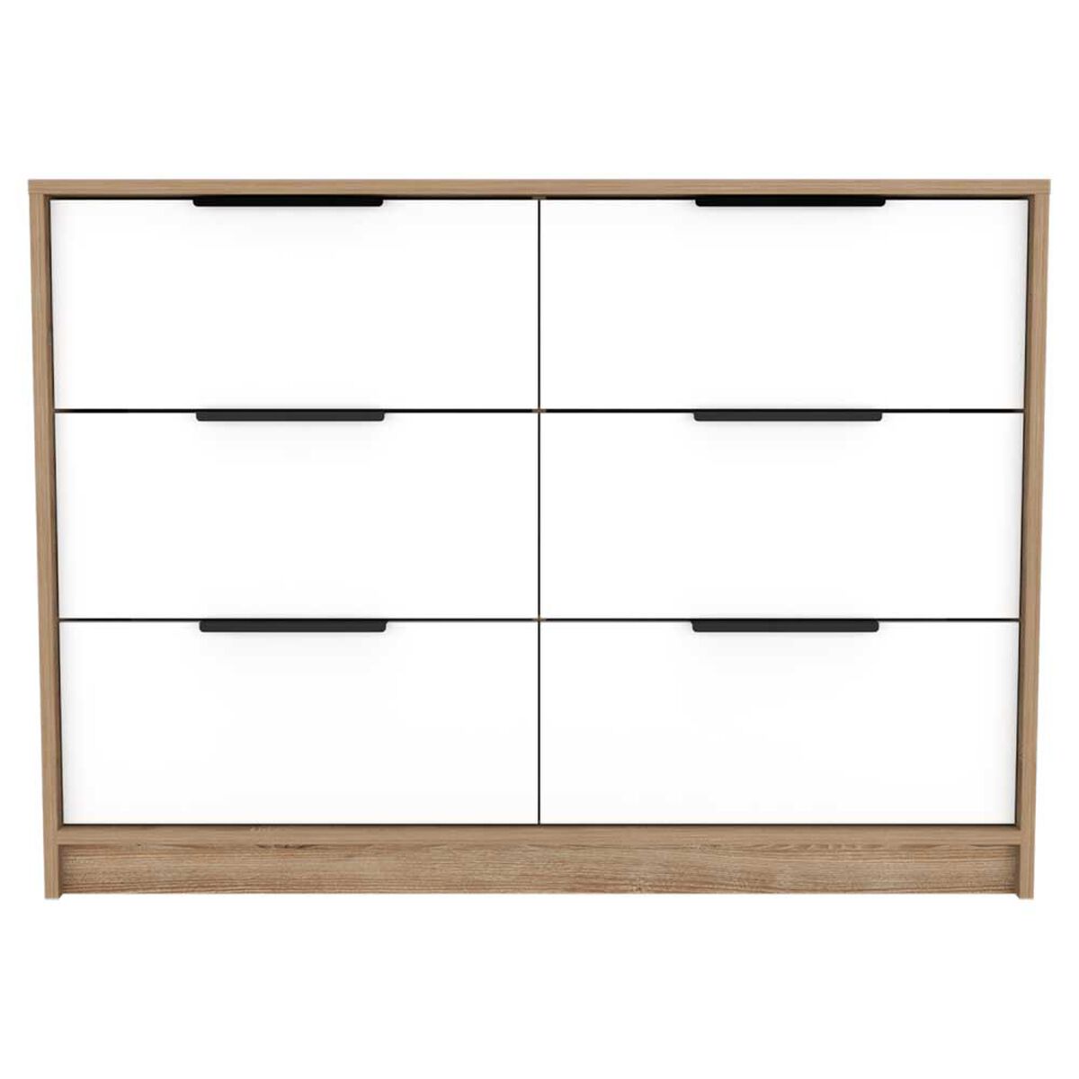 Cómoda TuHome Kaia 4 Cajones Miel y Blanco
