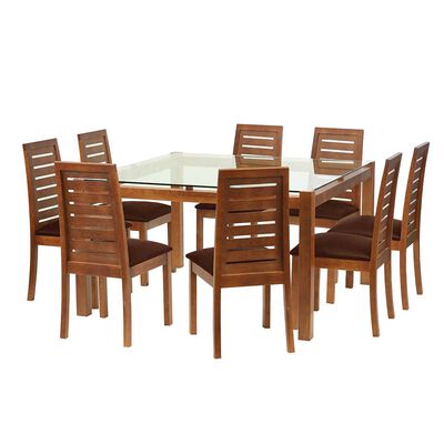 Juego de Comedor Latam Home Barcelona 8 Sillas Chocolate