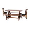 Juego de Comedor Latam Home Sevilla Murcia 2 Sillas + 2 Bancas Velvet Negro