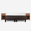 Cama Europea Rosen Base Dividida King Ergo T + 2 Veladores Tabor Caramelo
