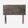 Cama Europea Rosen 2 Plazas Ergo T + Respaldo Tabor Gris