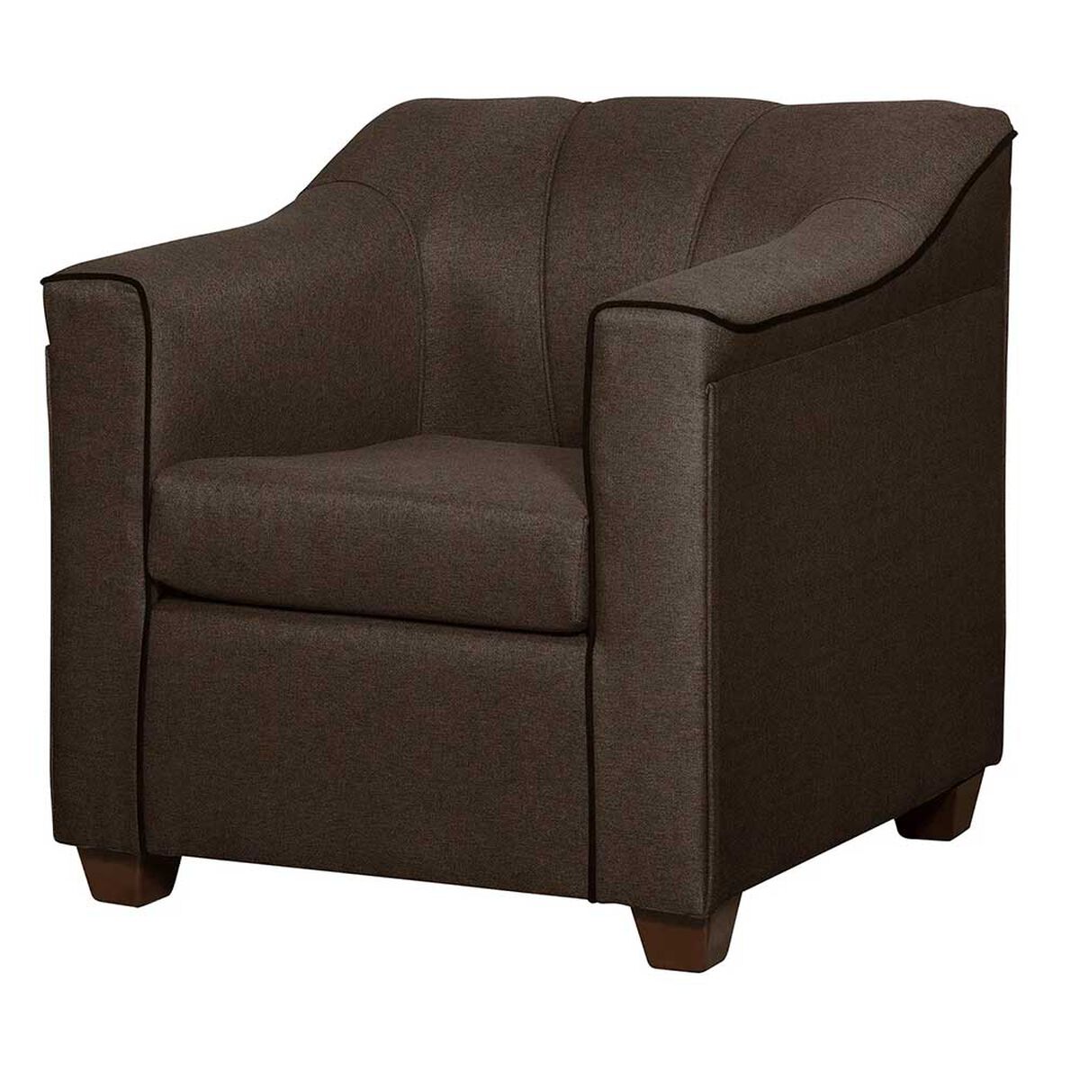 Juego de Living Ruzam Mobel Venecia  Sofá 3 Cuerpos + Dos Sillones 1 Cuerpo Lino Café