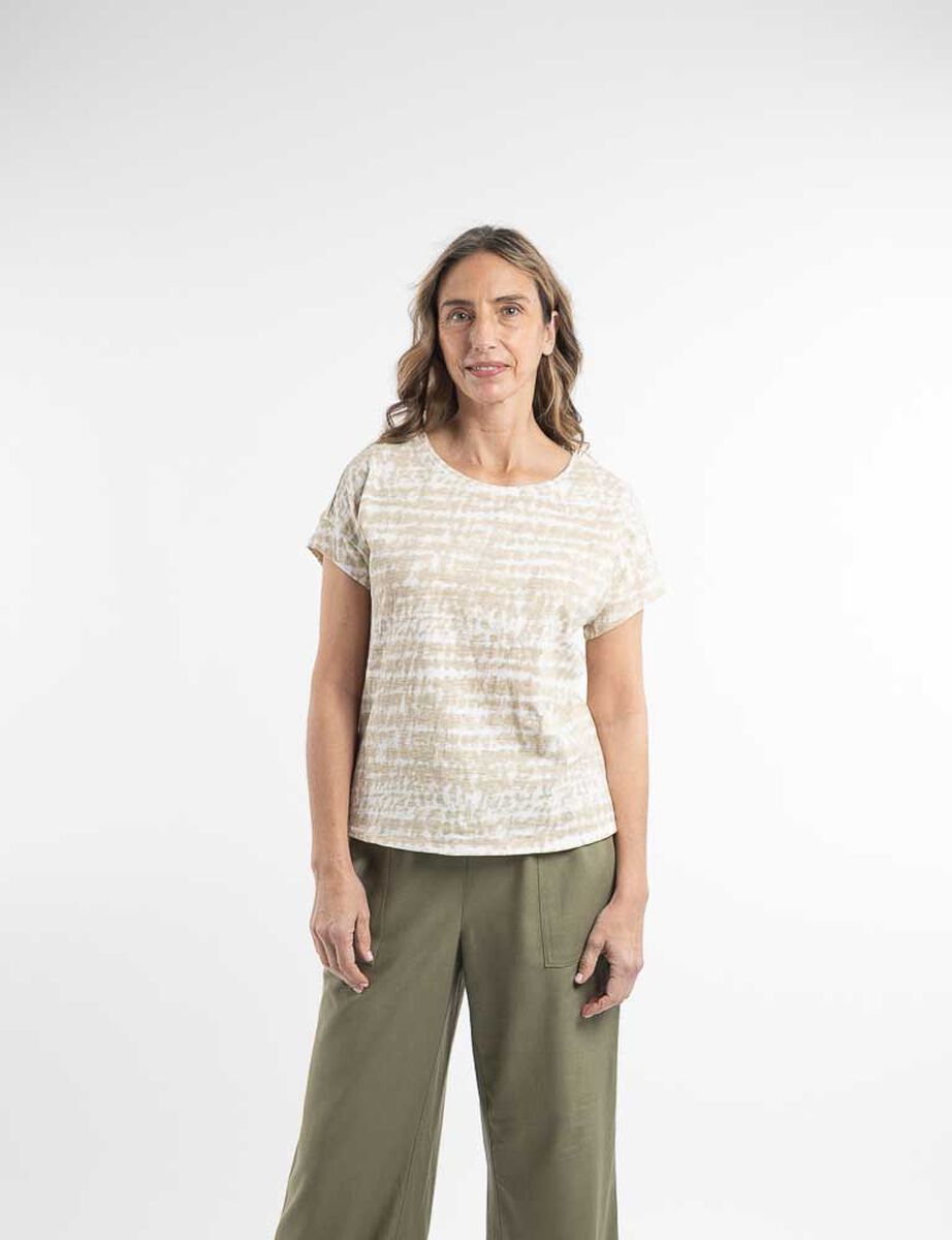 Polera Estampada Manga Corta Mujer Portman Club